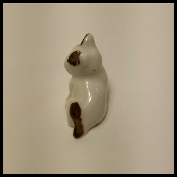 Vintage Boston Terrier Pottery Dog Brown White - Picture 4 of 5